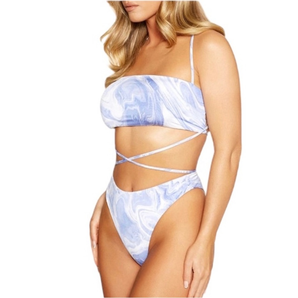 Naked Wardrobe | Out of office bikini blue smoke size XL